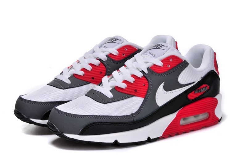 air max 90 noir gris rouge